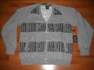   & Castles Chain Print Cardigan Sweater Heather Gray 3XL  