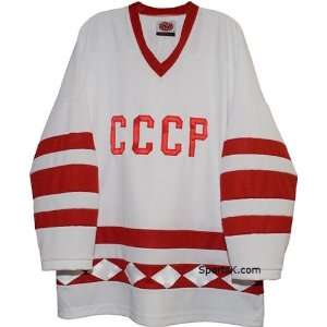  Russian 1980 CCCP Hockey Jerseys by K1 Sportswear (White 