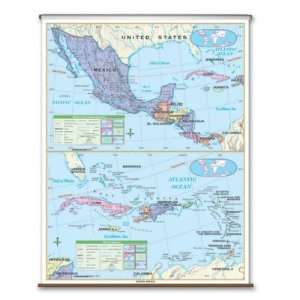  Essential Wall Map   Central America