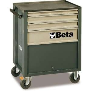 Beta CX24 G Mobile Roller Cab with Four Drawers, Grey  