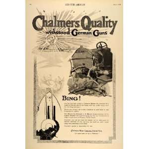  1915 Vintage Ad Chalmers Master Six Automobile Car WWI 