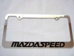 Mazdaspeed Chrome License Frame mazda3 Mazda6 MX 5  