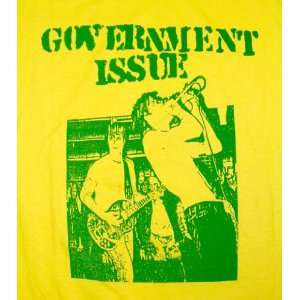  Government Issue Rock Punk Yellow Chaser Tee Shirt XL 