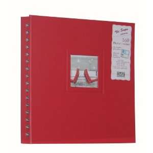   Spiral Saype Collection, Red, Holds 160 4 x 6 Photos, 2 Per Page