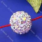 10mm AB White Crystal Fimo Disco Ball Round Loose Space