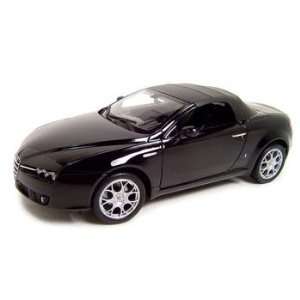  Alfa Romeo S Spider Black Soft Top Diecast Model 1:18 
