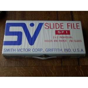  Vintage Smith Victor Slide File Metal Carrying Case SF1 