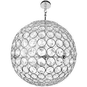   , Inc. 10952 21 Chrome Crystal Sphere Chandelier