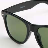 Glass Lens Sunglasses Black Retro Nerd 80s Emo Mens Womens New Retro 