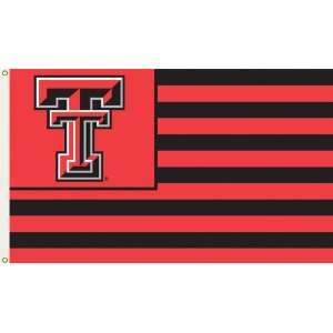  Texas Tech Striped USA Style 3 x 5 Flag