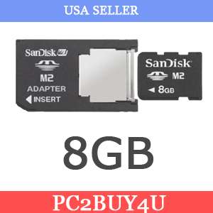 SANDISK 8GB MEMORY STICK FOR Sony PSP 2000 3000 AND SONY PSP GO  