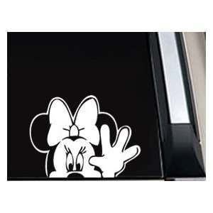  Minnie Mouse Waving Vinyl Decal Sticker  SM0004  4L x 5.5 