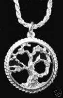 Celtic Family Tree of Life Pendant Silver charm Jewelry  