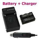  Battery + charger for Sony CyberShot Alpha DSLR A100 DSC F707 F717