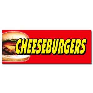  24 CHEESEBURGERS DECAL sticker hamburger burger cheese 