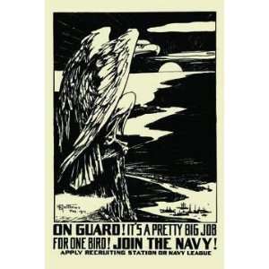   job for one bird Join the Navy 28x42 Giclee on Canvas Home
