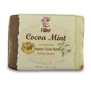  I Wen Cocoa Mint Handmade Soap   4 oz (113g) Beauty