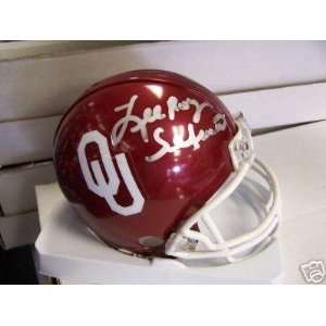 Lee Roy Selmon Autographed Mini Helmet   Oklahoma Sooners Coa 
