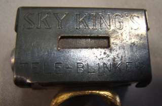 1949 SKY KING TELE BLINKER RING Telescope Morse Code +  