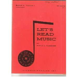  Lets Read Music Book 1 Vol. 2 Rufus A. Wheeler Books