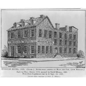  Missouri Hotel,F Billion,St Louis,Territorial Days,1888 