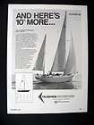 PlasTrend Soling Yacht sailboat boat 1970 print Ad  