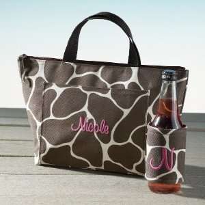   Playful Print Lunch Tote and Bottle Cover Set