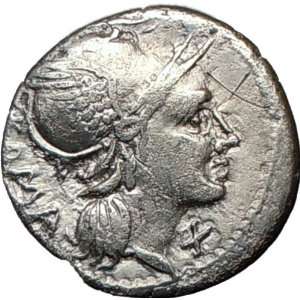  Roman Republic T. Flaminius Chilo Ancient Silver Coin 