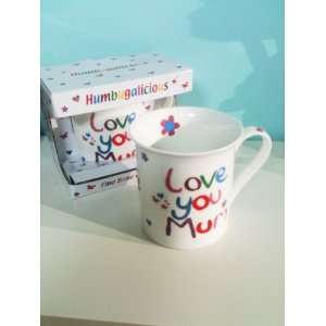 Love You Mum Mug / Cup   Quality Bone China Gift In A Box [Kitchen 