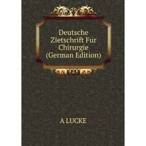    Deutsche Zietschrift Fur Chirurgie (German Edition) A LUCKE Books