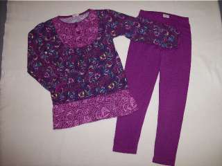 ME TOO owl print TUNIC and matching leggings size 116 EURO / 6 yrs IN 