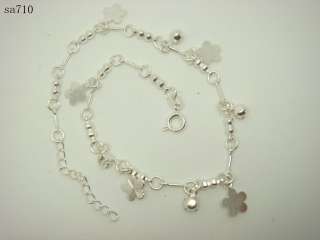 1pcs 925 Sterling Silver charm ankle bracelets anklet chains sa710 