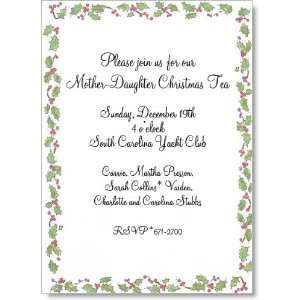  Holly Jolly Christmas Invitations