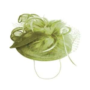   New  Green FASCINATOR Sinamay Cocktail Hat    One Size 