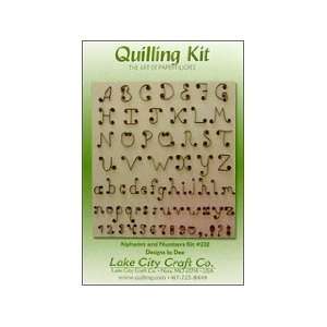  Lake City Crafts Quilling Kit Alphabet & Numbers (Pack of 