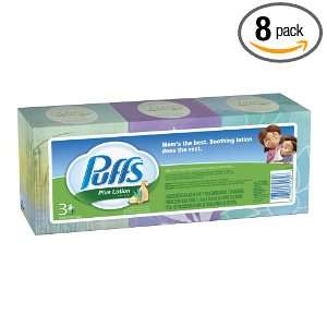  Puffs Plus Lotion Facial Tissues, Cubes, 168 Count (Pack 