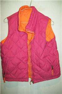 Coldwater Creek Reversible Down Vest, Womens Small  
