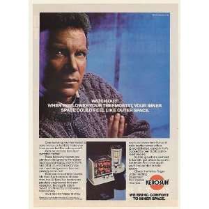  1982 William Shatner Kero Sun Portable Heaters Inner Feel 