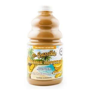 Dr. Smoothie Banana Smoothie 100% Crushed Fruit Smoothie Bottles, 46 