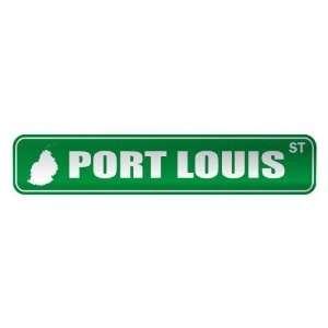   PORT LOUIS ST  STREET SIGN CITY MAURITIUS