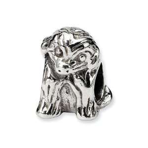   tm) Sterling Silver Sitting Puppy Bead / Charm Finejewelers Jewelry