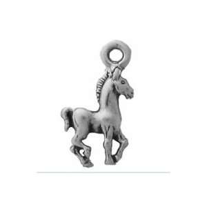   Silver Charm Pendant Tiny Horse Colt Pony Mini Charm Small: Jewelry