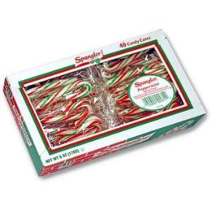 Red Green & White Peppermint Mini Canes   4 40 count boxes  