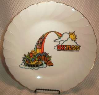 Six Flags Over Mid America Collectors Plate Vintage  