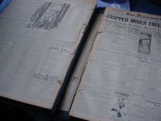   BOUND NEWSPAPER The SAN FRANCISCO CHRONICLE 1926 MUST SEE!  