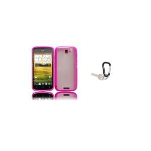  Pink and Clear TPU Silicone Hybrid Hard Shield Cover Case 