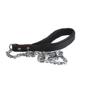 Padded Leather Handle with Chrome Plated Steel Chain by Herm Sprenger 