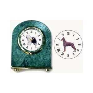  Doberman Marble Arch Clock, 2.5 Inches Tall