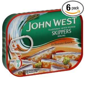 John West Sauce Tomato with Skippers, 106 grams (Pack of 6)  