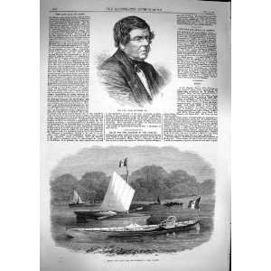  1867 Earl Rosse Skiff Canoe Empress French Boat River 